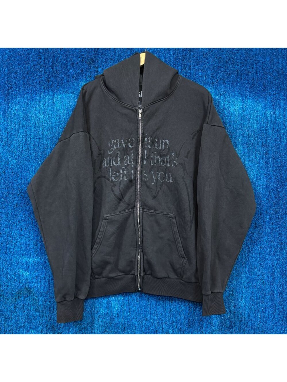 Keshi “Gave It Up and All That’s Left Is You” Graphic Zip Up Hoodie Size XXL